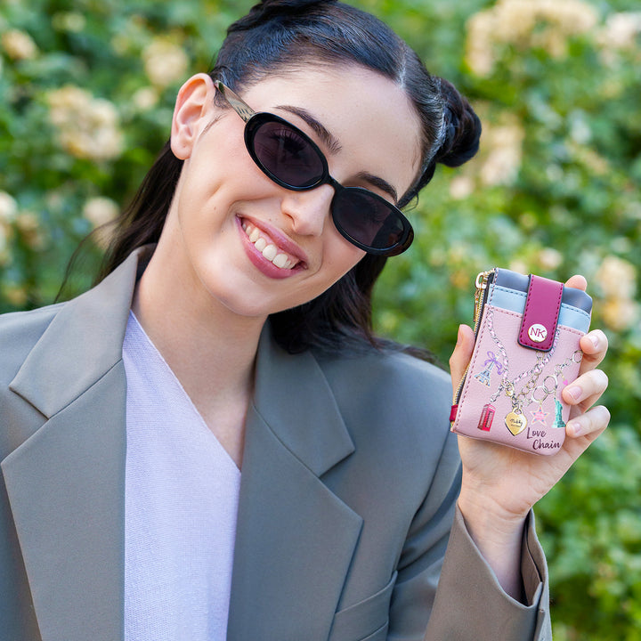 MINI ZIP &amp; SNAP BUTTON CARD HOLDER