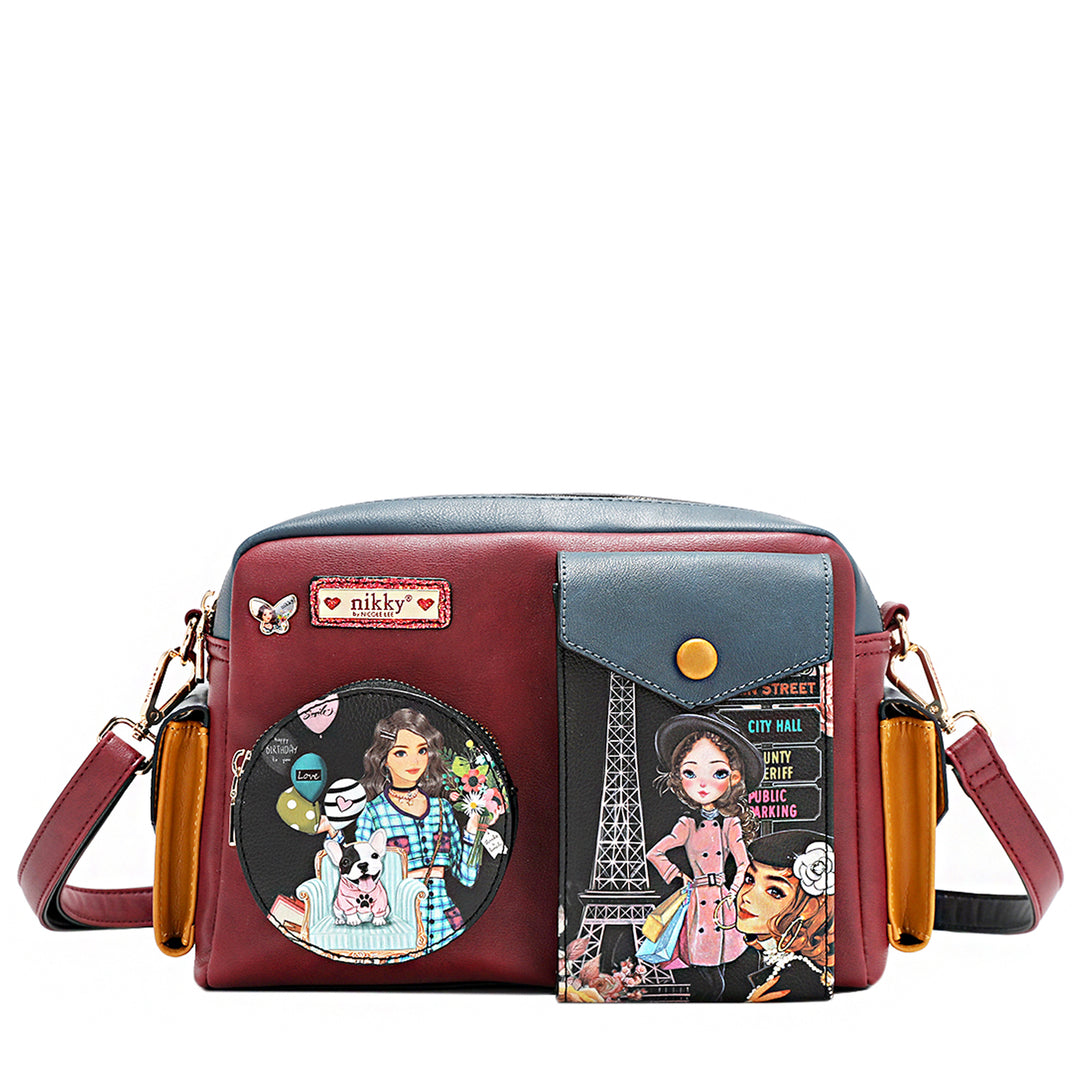 NIKKY MESSENGER BAG, EMILY GOES PARIS, BROWN, CROSSBODY – Nikky Bag