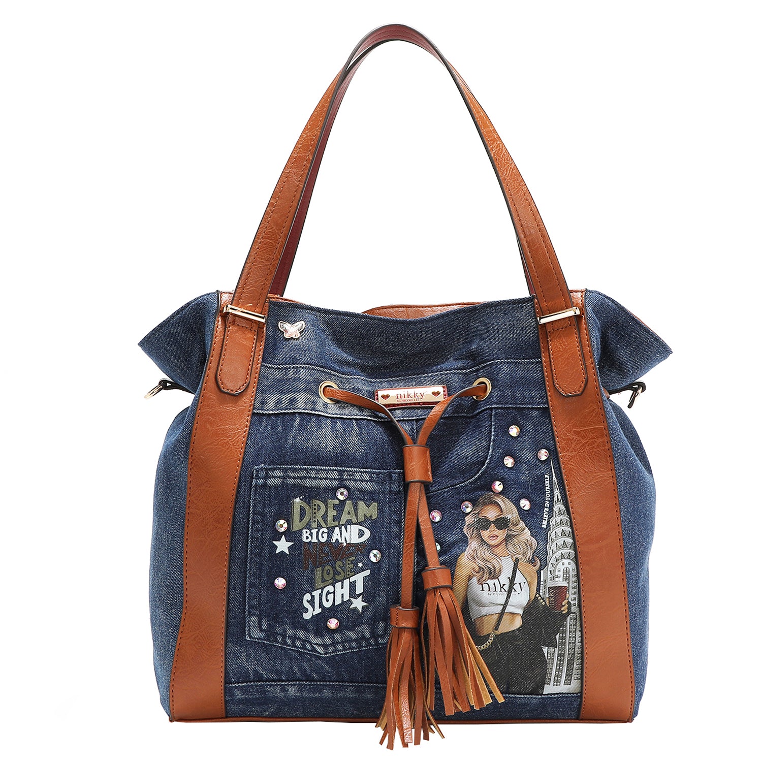 DREAMER DENIM SHOULDER BAG – Nikky Bag