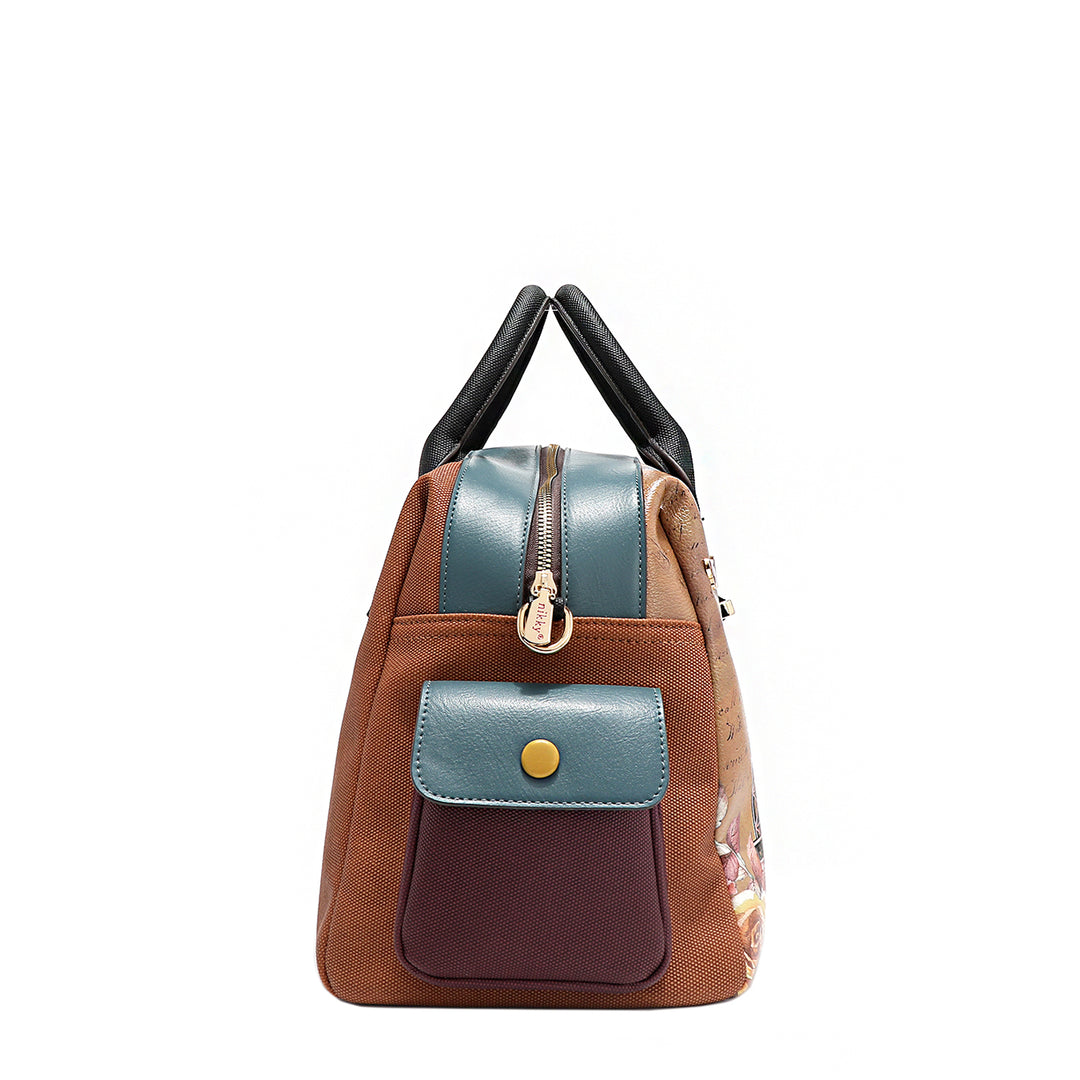 EMILY GOES PARIS BOSTON BAG, BROWN BAG, PARIS BAG – Nikky Bag