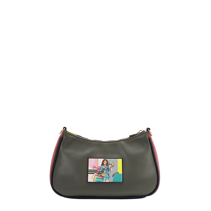 NIKKY GOES SHOPPING CRESCENT CROSSBODY BAG