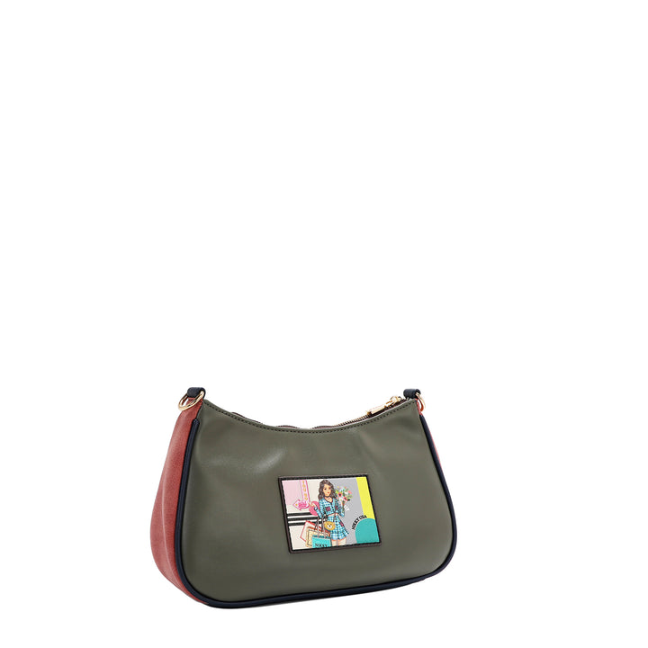 NIKKY GOES SHOPPING CRESCENT CROSSBODY BAG