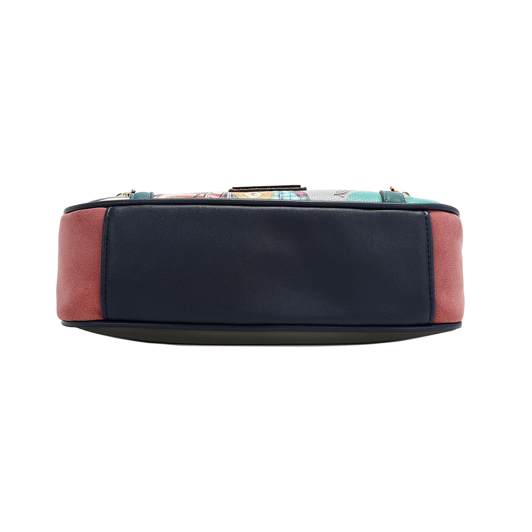 NIKKY GOES SHOPPING CRESCENT CROSSBODY BAG