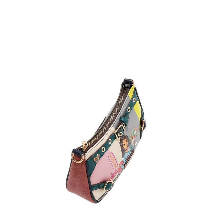 NIKKY GOES SHOPPING CRESCENT CROSSBODY BAG