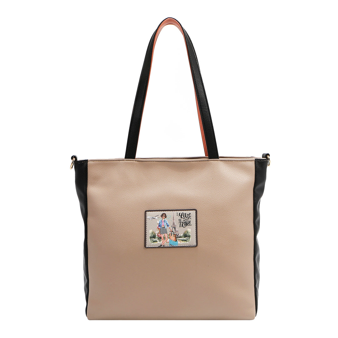 I LIVE TO TRAVEL TOTE BAG
