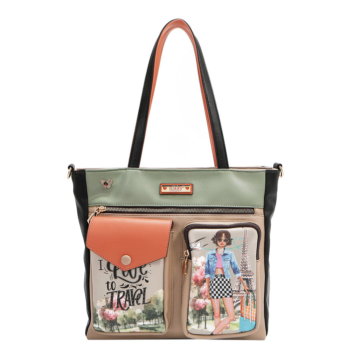I LIVE TO TRAVEL TOTE BAG