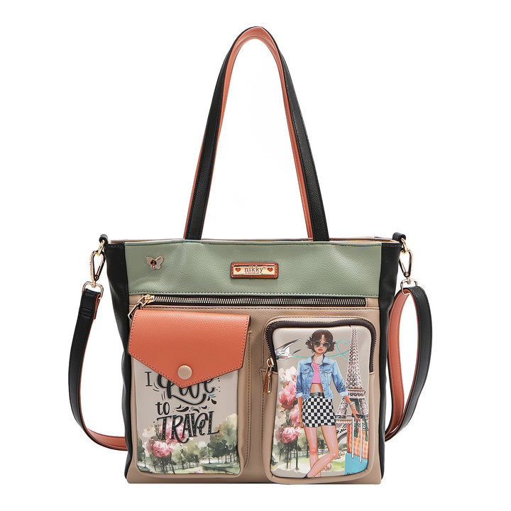 I LIVE TO TRAVEL TOTE BAG