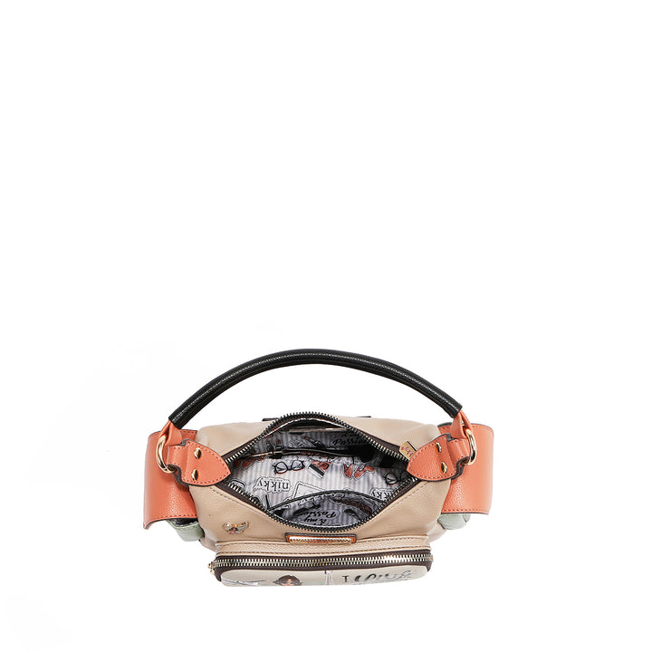 I LIVE TO TRAVEL SMALL SHOULDER BAG