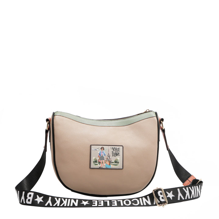 I LIVE TO TRAVEL MESSENGER BAG