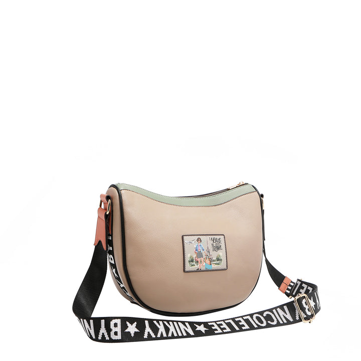I LIVE TO TRAVEL MESSENGER BAG
