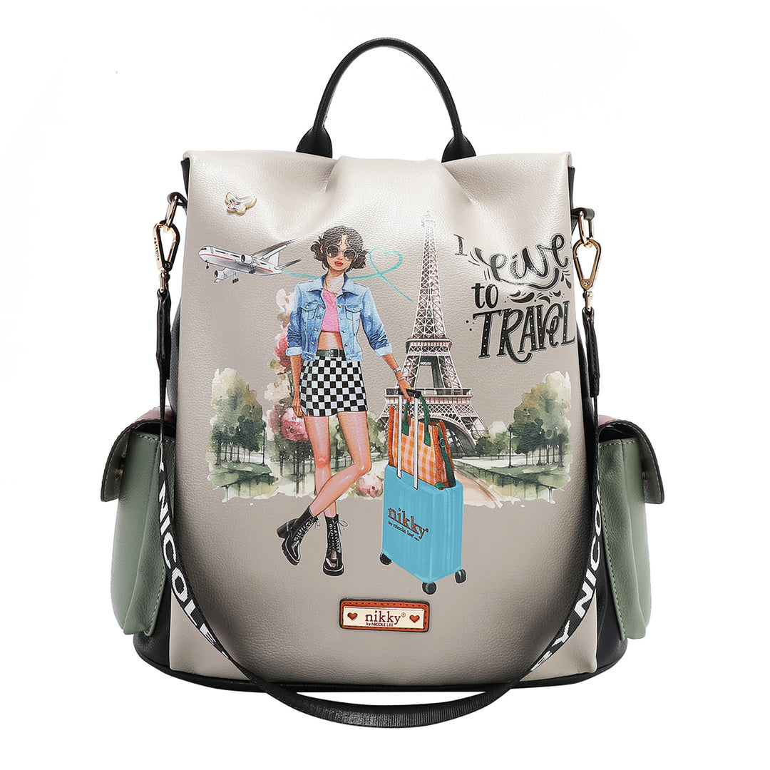 I LIVE TO TRAVEL BACKPACK