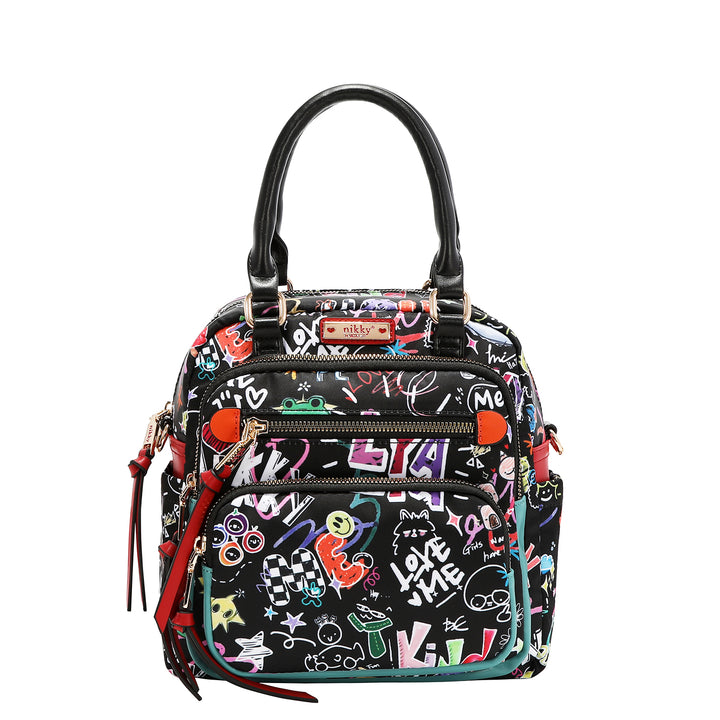 JUST FOR FUN CONVERTIBLE SMALL BACKPACK / HANDBAG