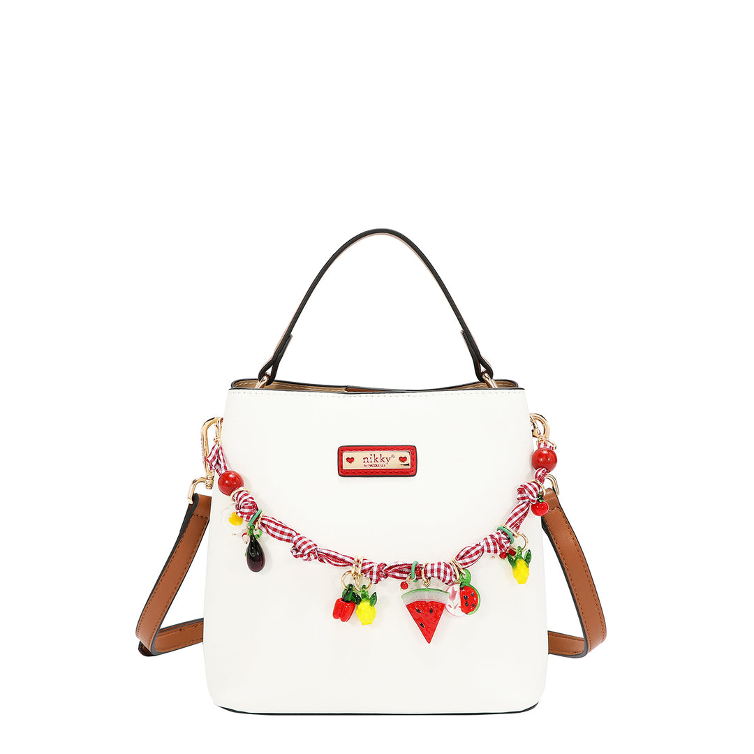 PLAYFUL CHARM SMALL BUCKET BAG