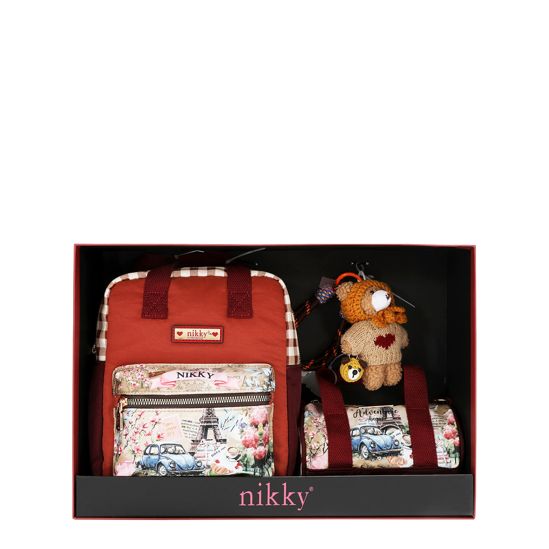 3 PC GIFT SET (SMALL BACKPACK, CROSSBODY AND BEAR CHARM)