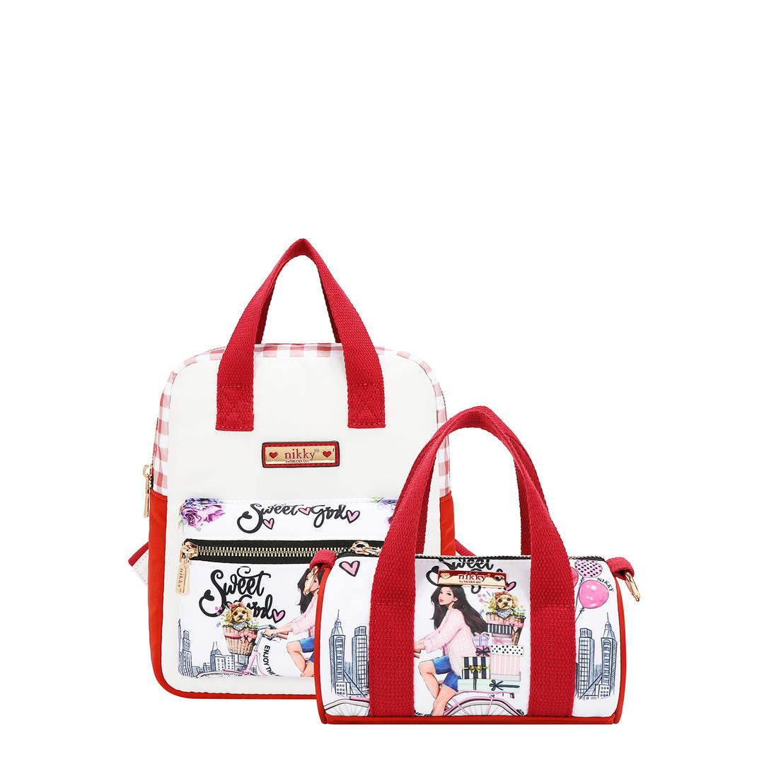 3 PC GIFT SET (SMALL BACKPACK, CROSSBODY AND BEAR CHARM)