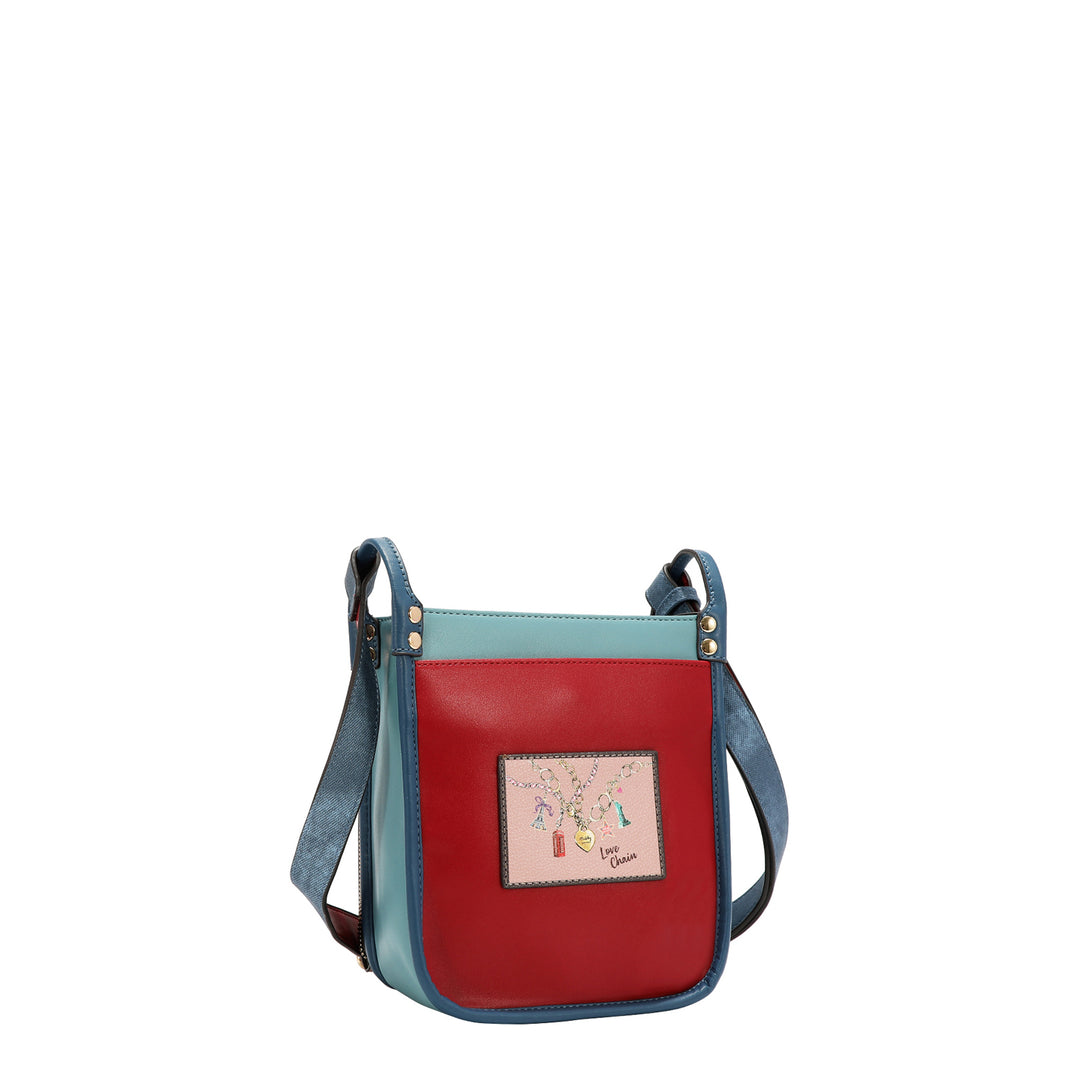 MULTI POCKET SQUARE SHOULDER BAG