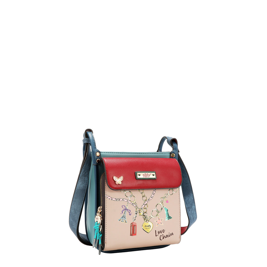 MULTI POCKET SQUARE SHOULDER BAG