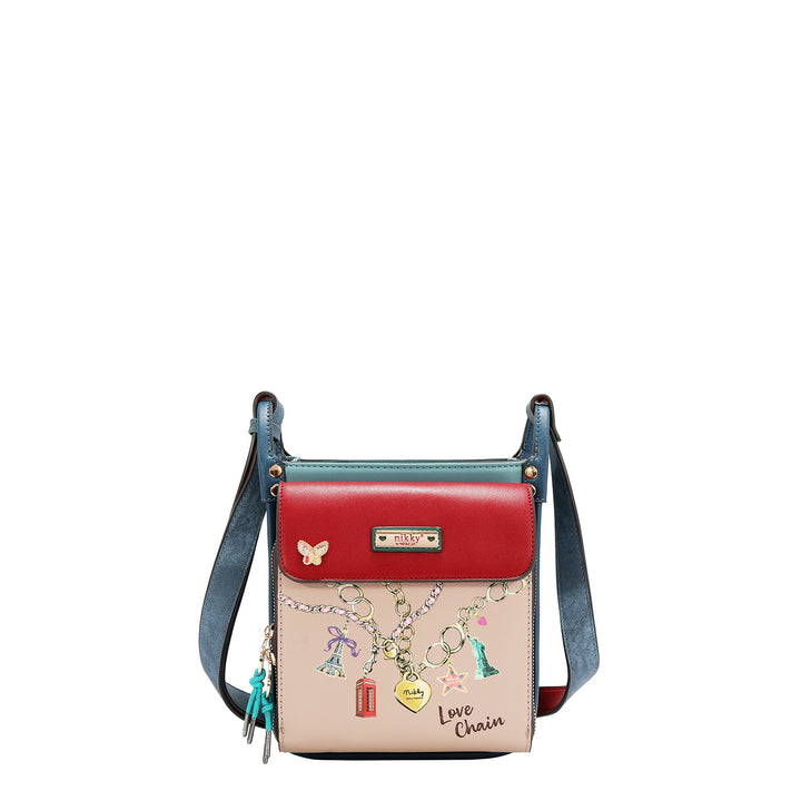 MULTI POCKET SQUARE SHOULDER BAG