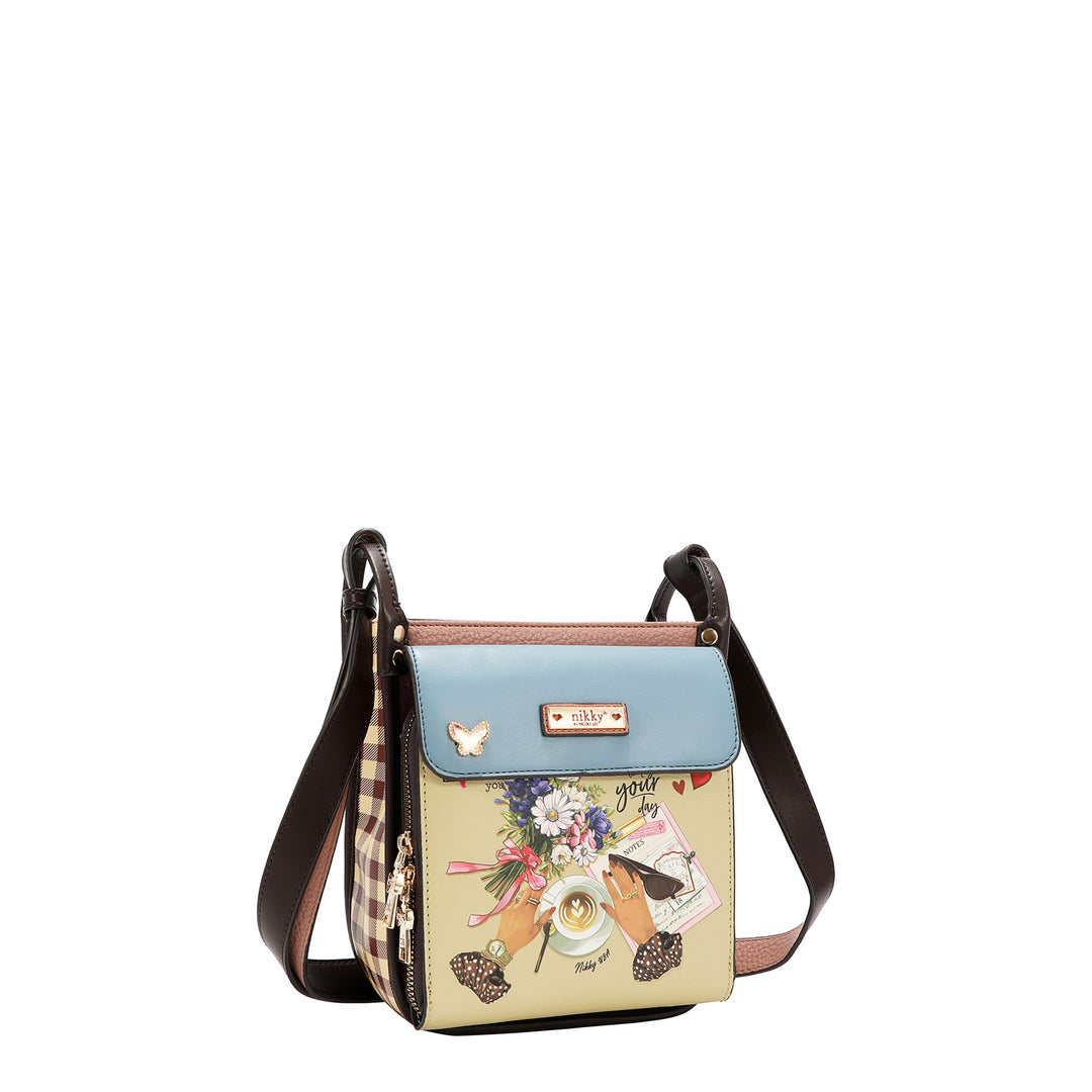 MULTI POCKET SQUARE SHOULDER BAG