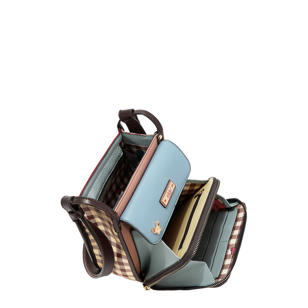 MULTI POCKET SQUARE SHOULDER BAG