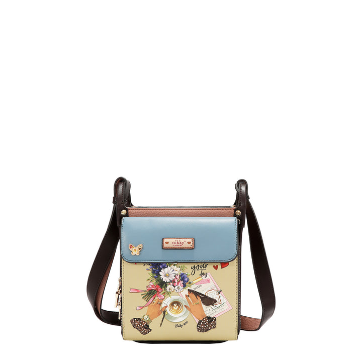 MULTI POCKET SQUARE SHOULDER BAG