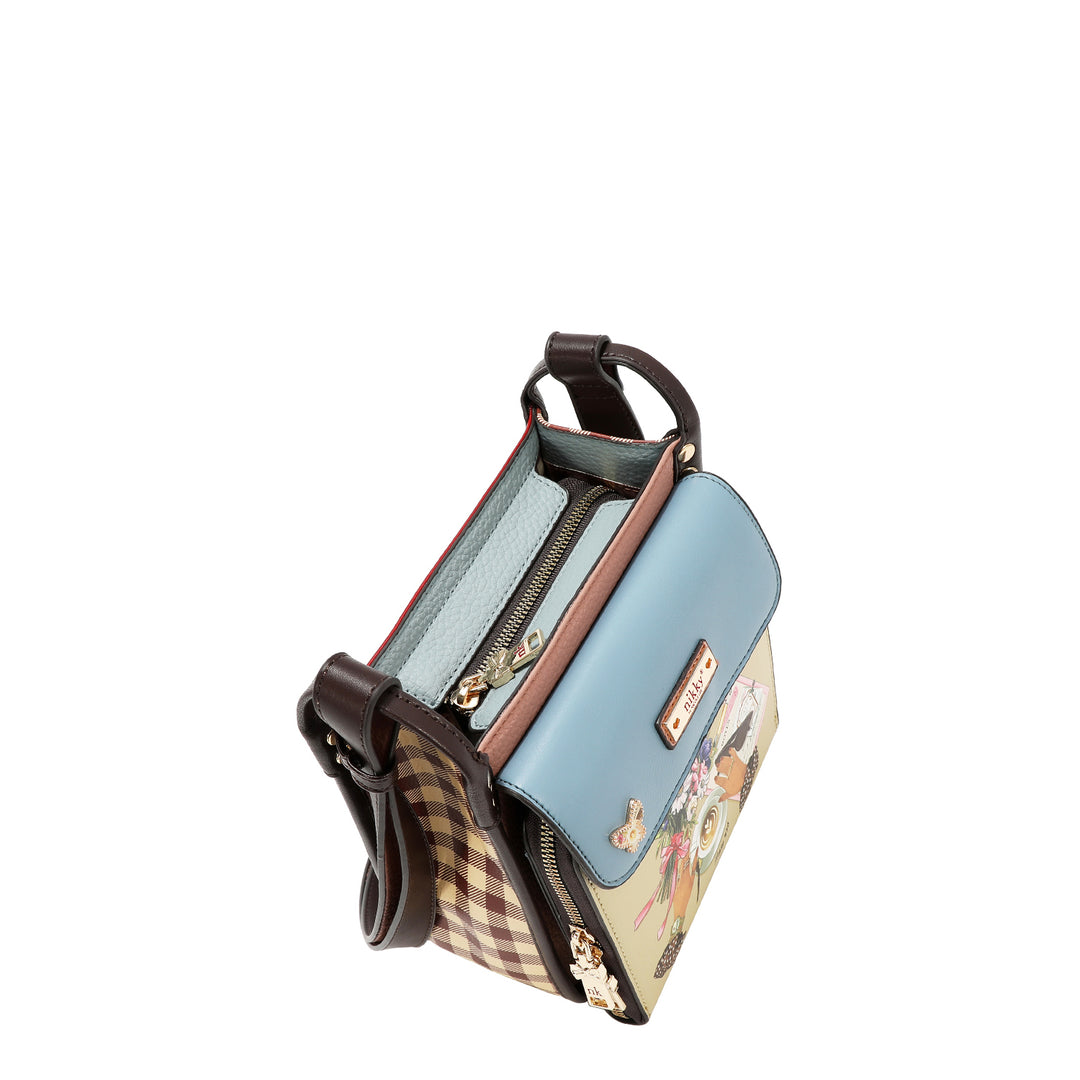MULTI POCKET SQUARE SHOULDER BAG