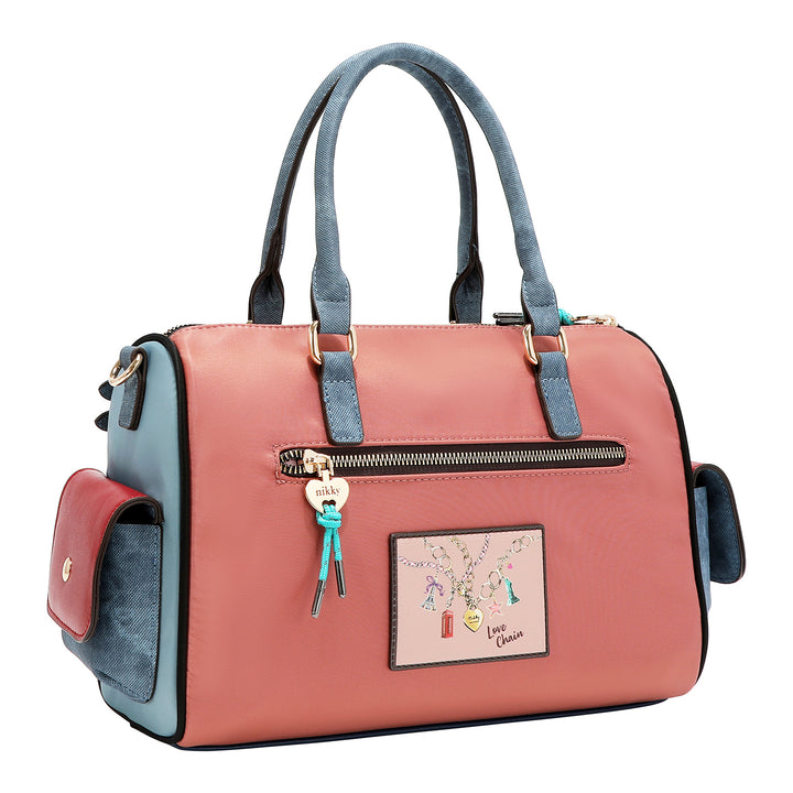 LOVE CHAIN BOSTON BAG