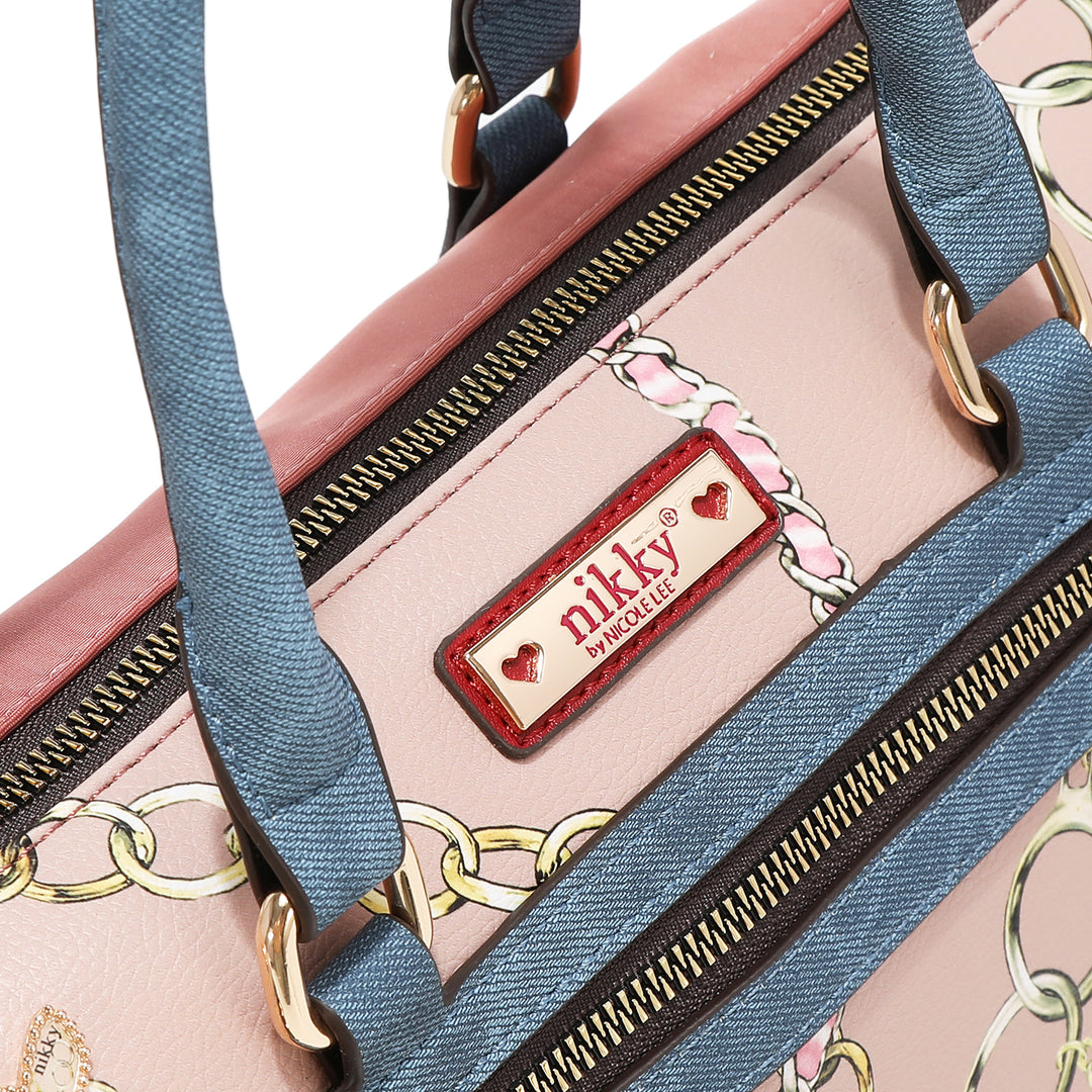 LOVE CHAIN BOSTON BAG