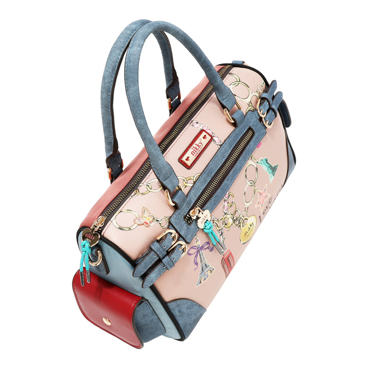 LOVE CHAIN BOSTON BAG