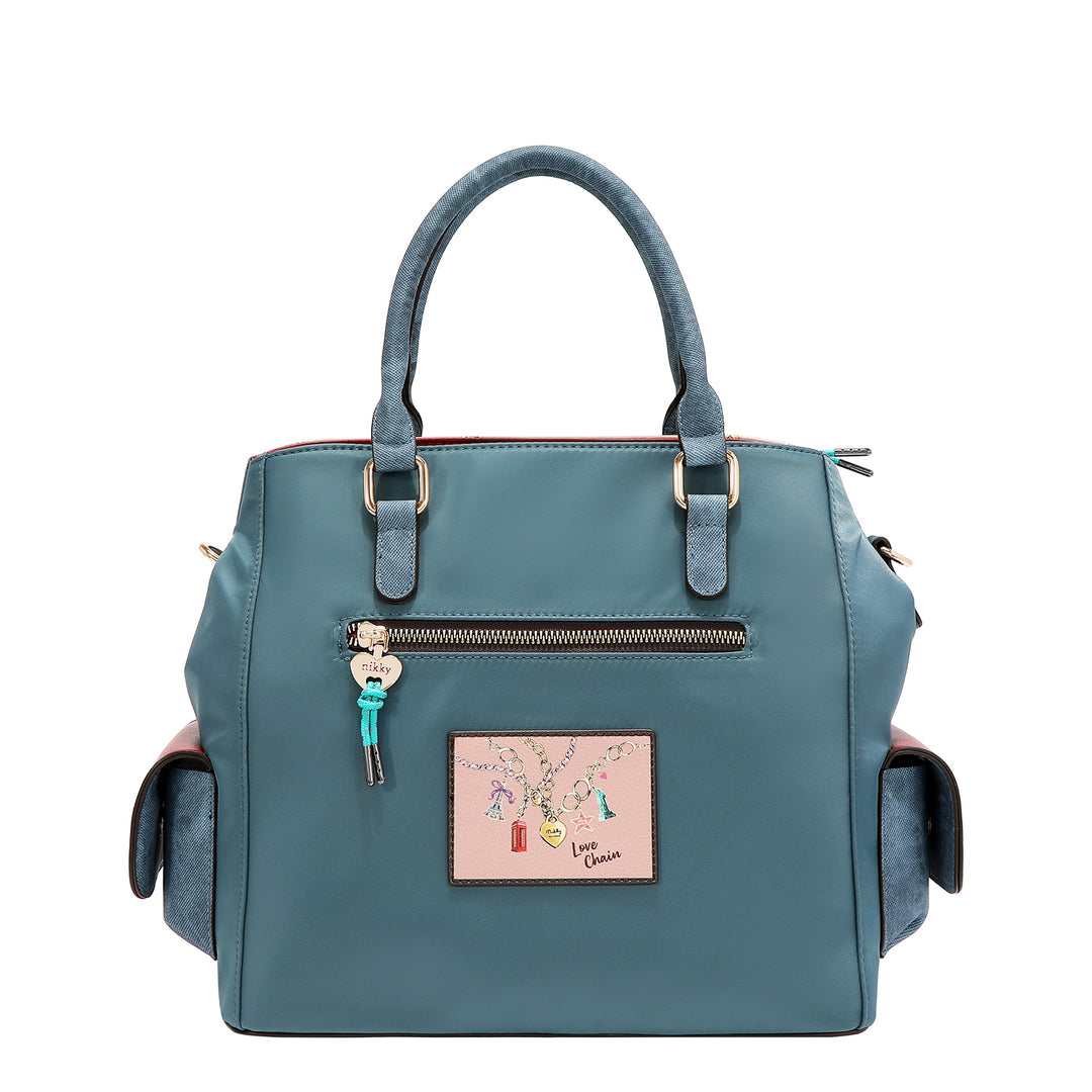 LOVE CHAIN BUCKET BAG