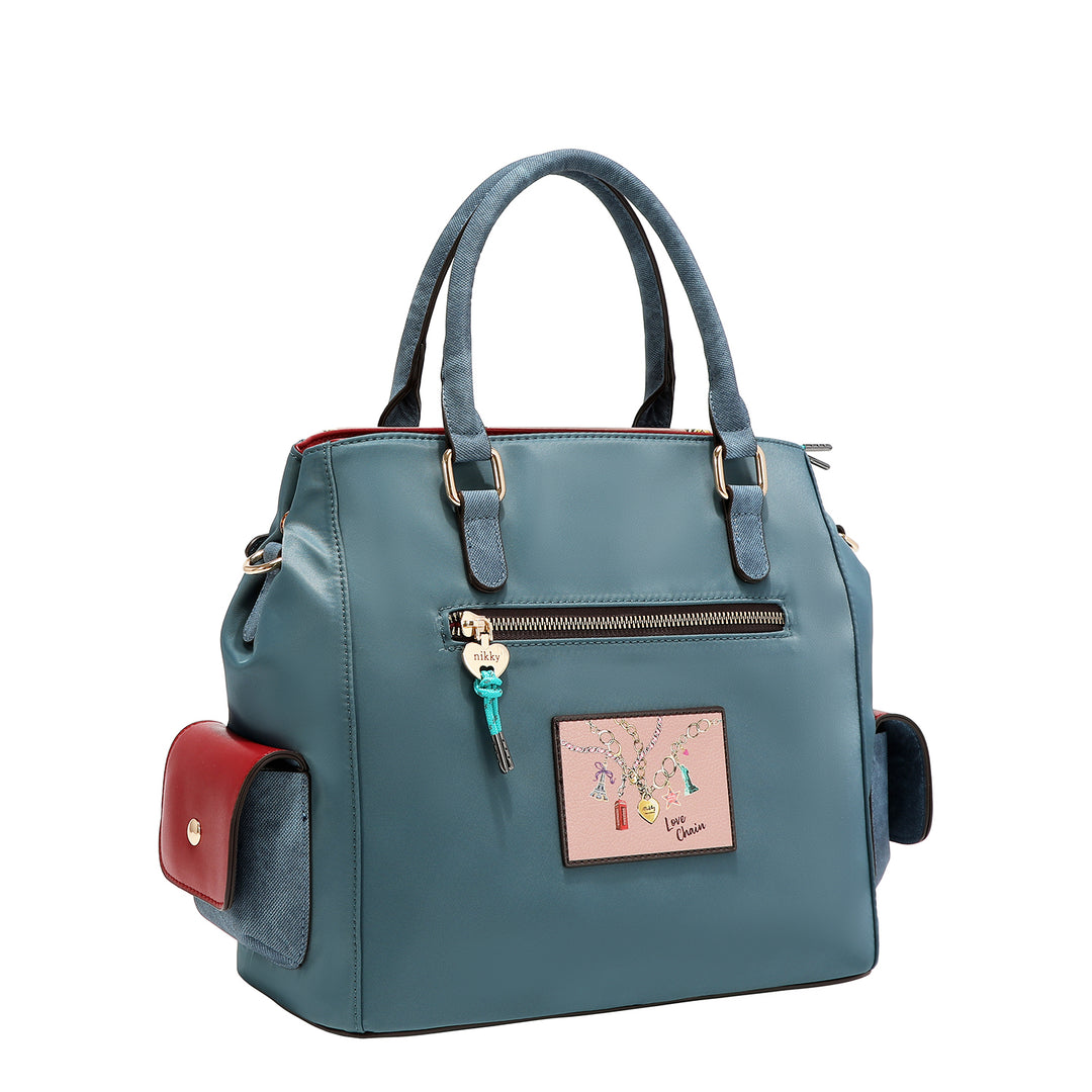 LOVE CHAIN BUCKET BAG