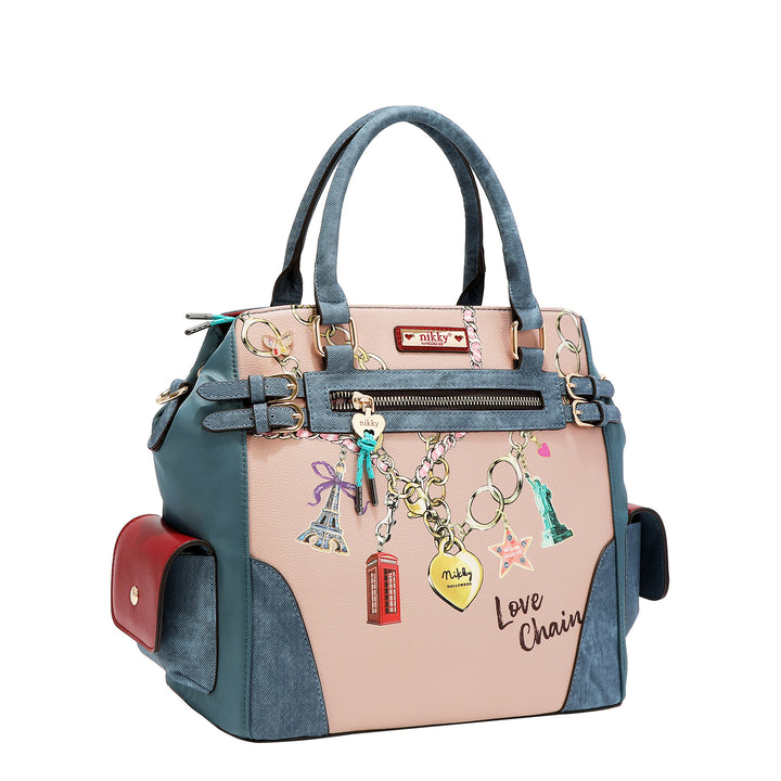 LOVE CHAIN BUCKET BAG
