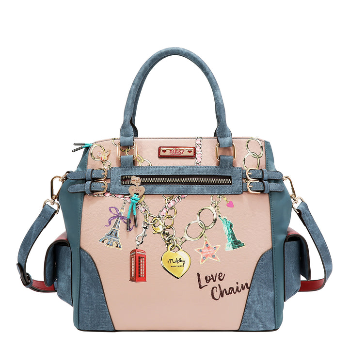 LOVE CHAIN BUCKET BAG