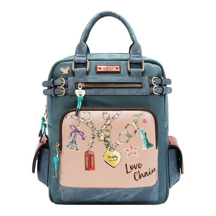 LOVE CHAIN SQUARE BACKPACK