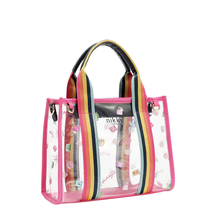 CLEAR RAINBOW TOTE