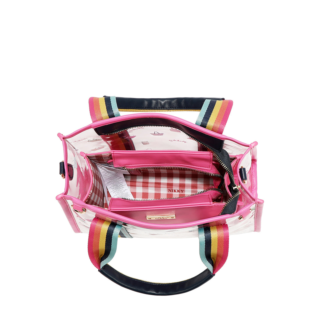 CLEAR RAINBOW TOTE
