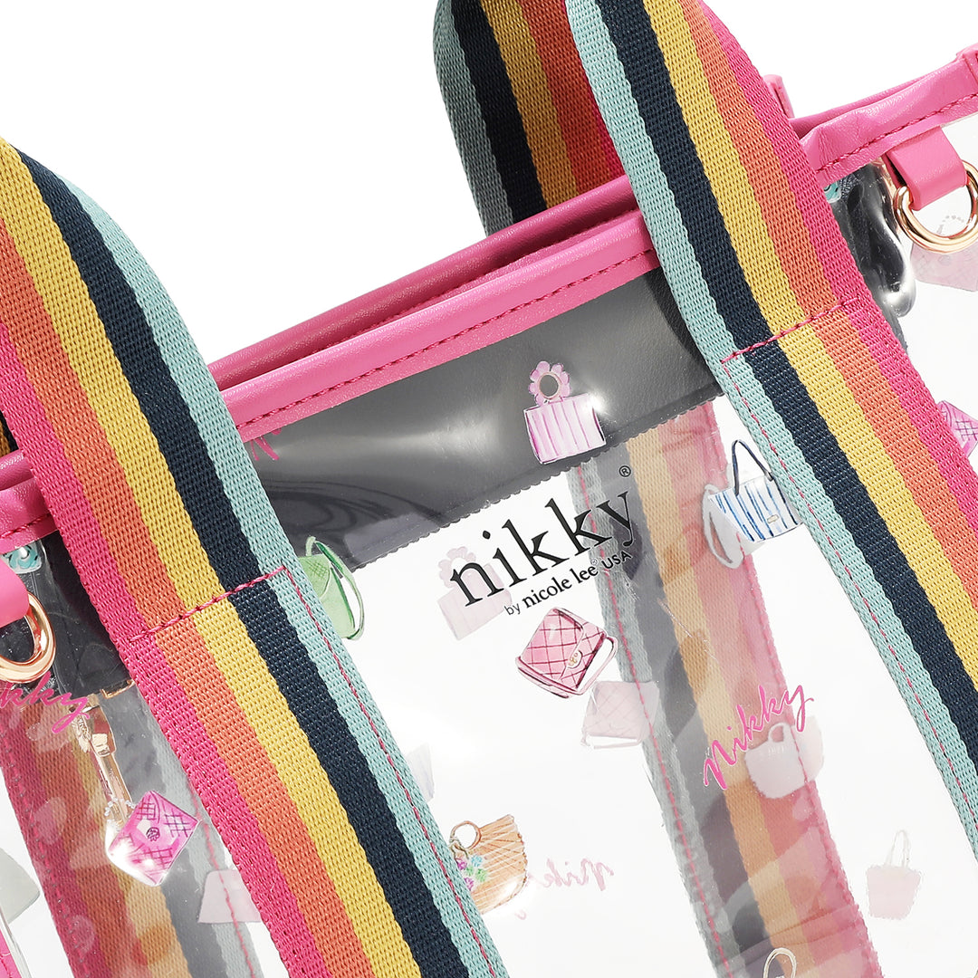 CLEAR RAINBOW TOTE