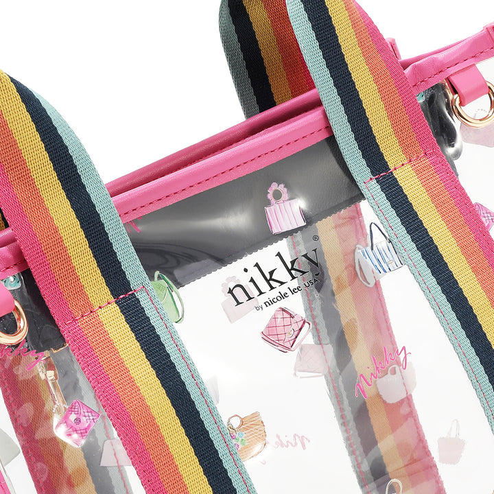 CLEAR RAINBOW TOTE