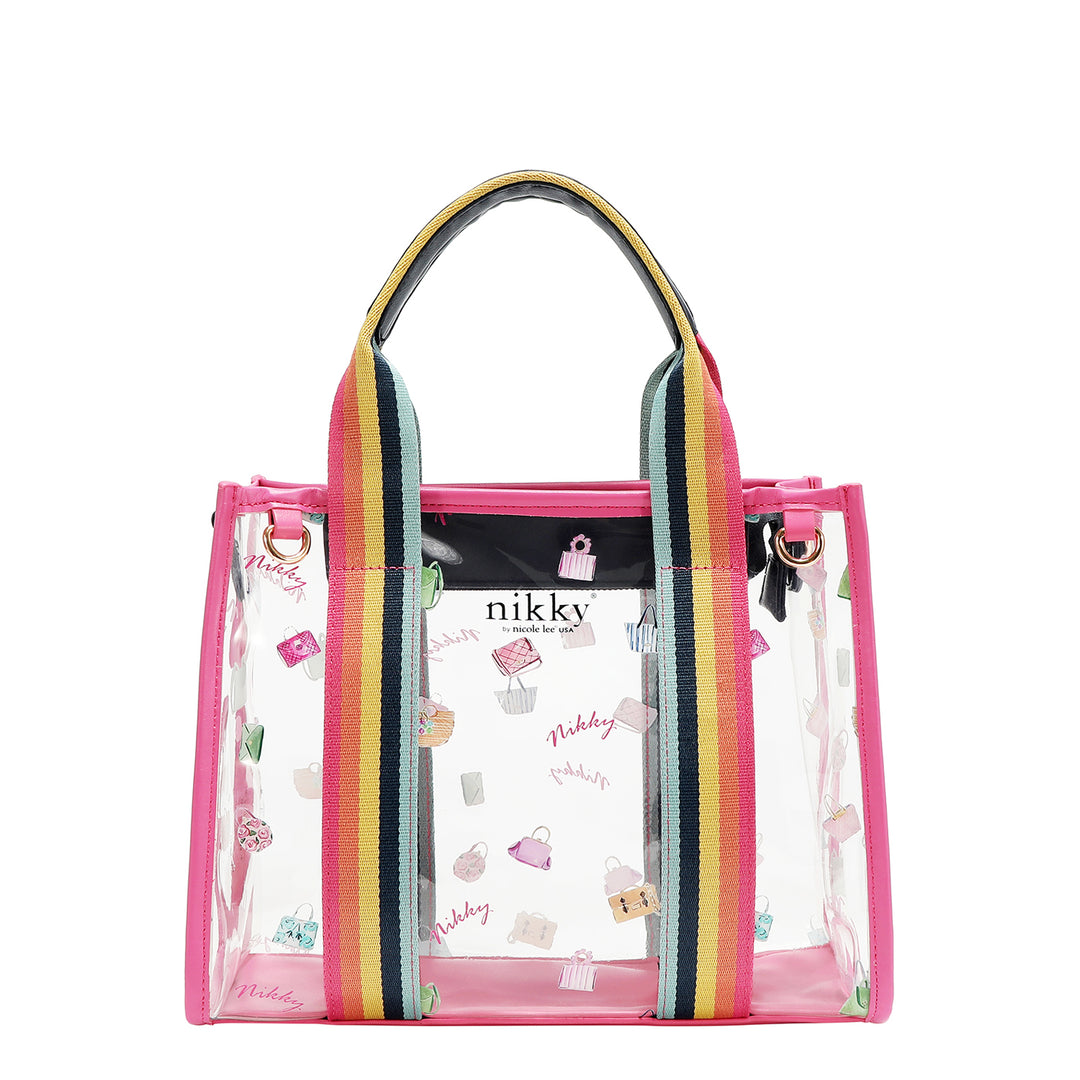 CLEAR RAINBOW TOTE