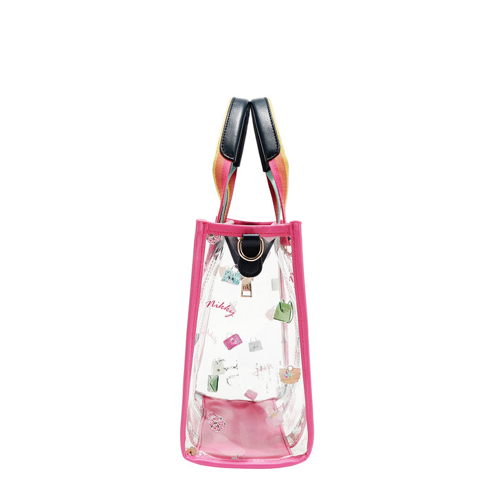 CLEAR RAINBOW TOTE