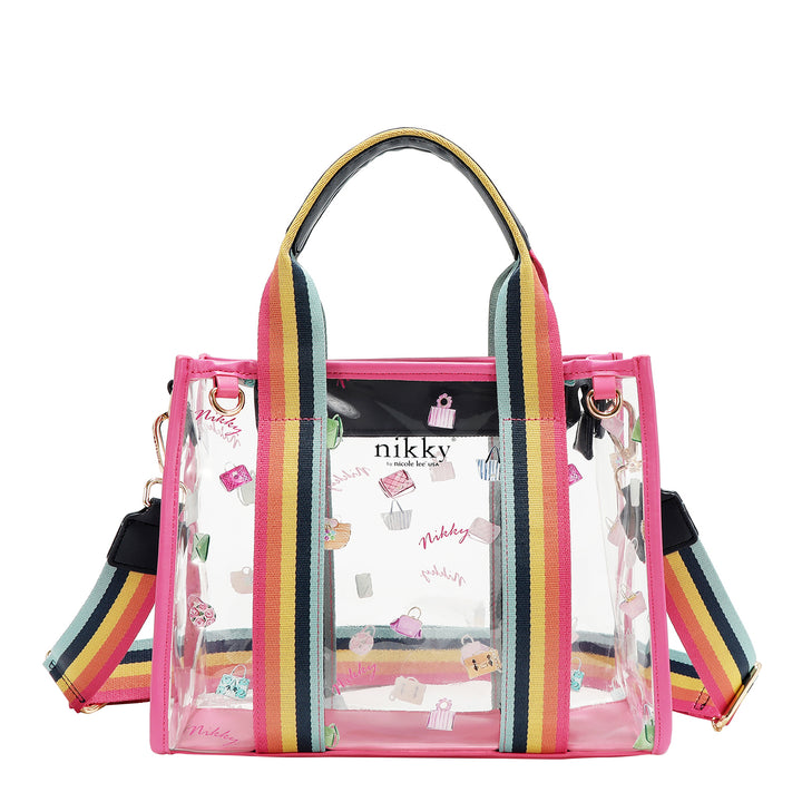 CLEAR RAINBOW TOTE
