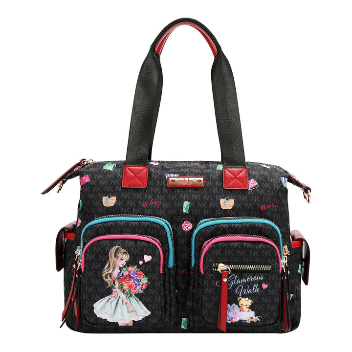 GLAMOROUS WALK NYLON TOTE BAG