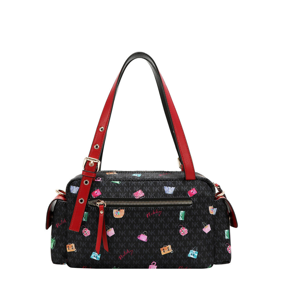 GLAMOROUS WALK NYLON SATCHEL BAG