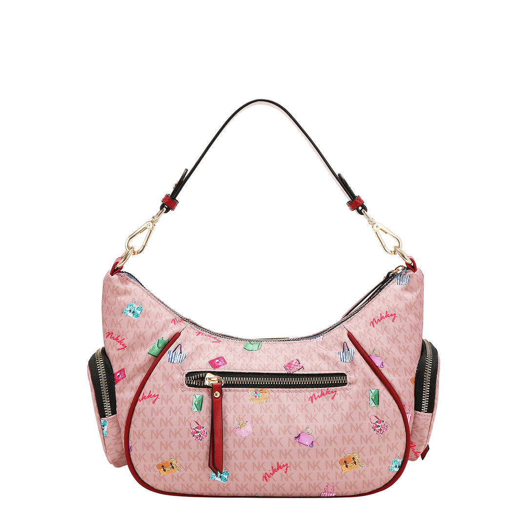 GLAMOROUS WALK NYLON SHOULDER BAG