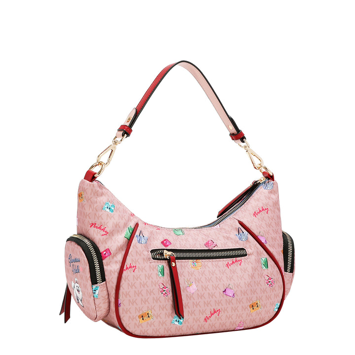 GLAMOROUS WALK NYLON SHOULDER BAG
