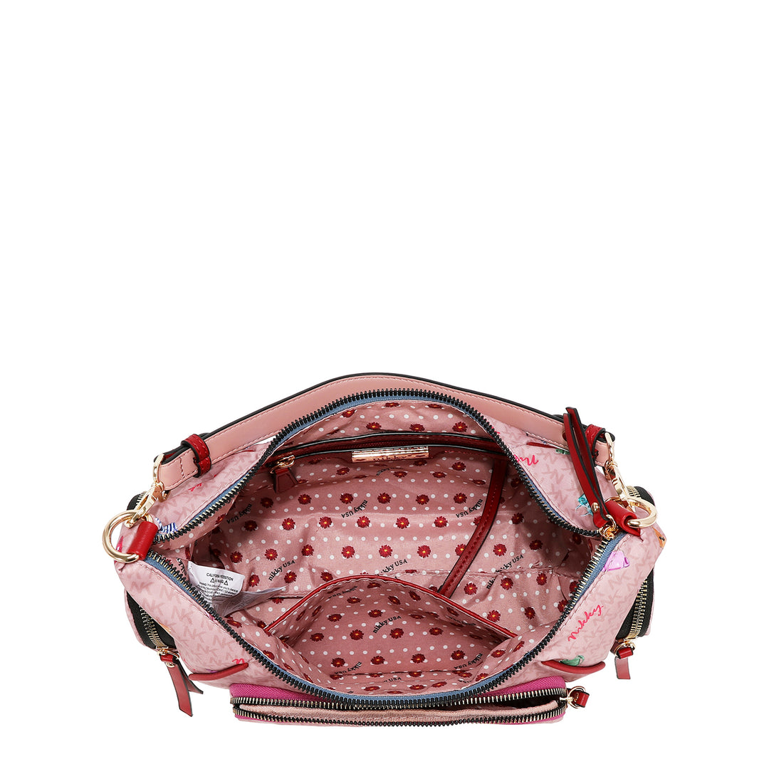 GLAMOROUS WALK NYLON SHOULDER BAG