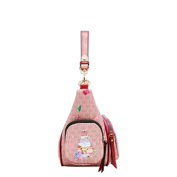 GLAMOROUS WALK NYLON SHOULDER BAG
