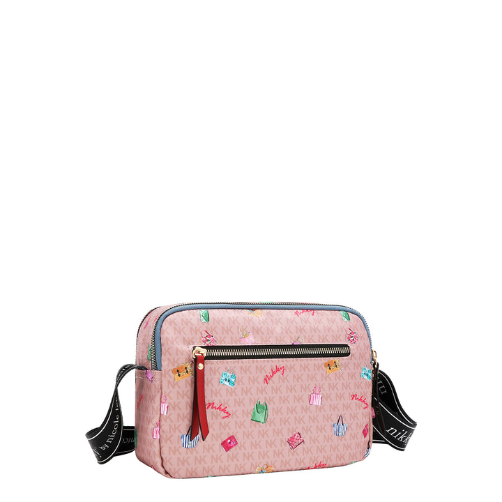GLAMOROUS WALK NYLON CROSSBODY BAG