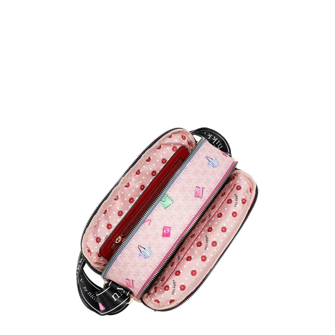 GLAMOROUS WALK NYLON CROSSBODY BAG