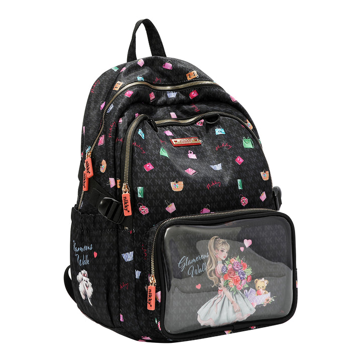 GLAMOROUS WALK LARGE NYLON BACKPACK